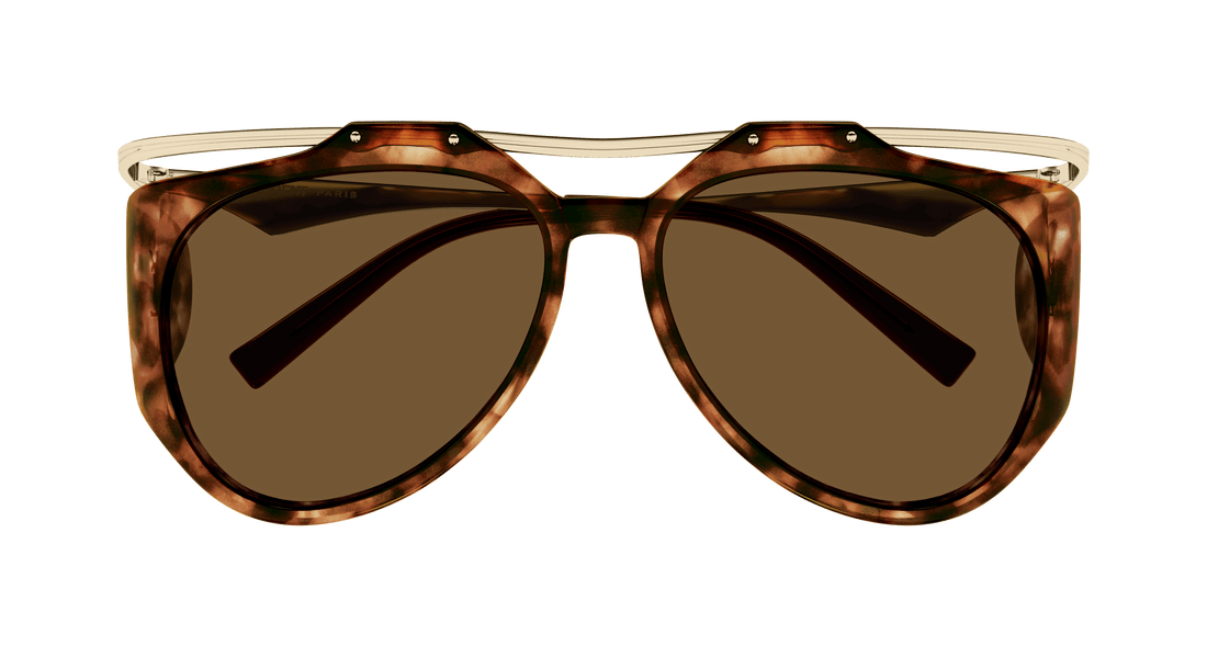 Óculos de sol saint laurent sl m137 amelia 002 havana pilot femenino tamanho 55mm - Vista de detalhe
