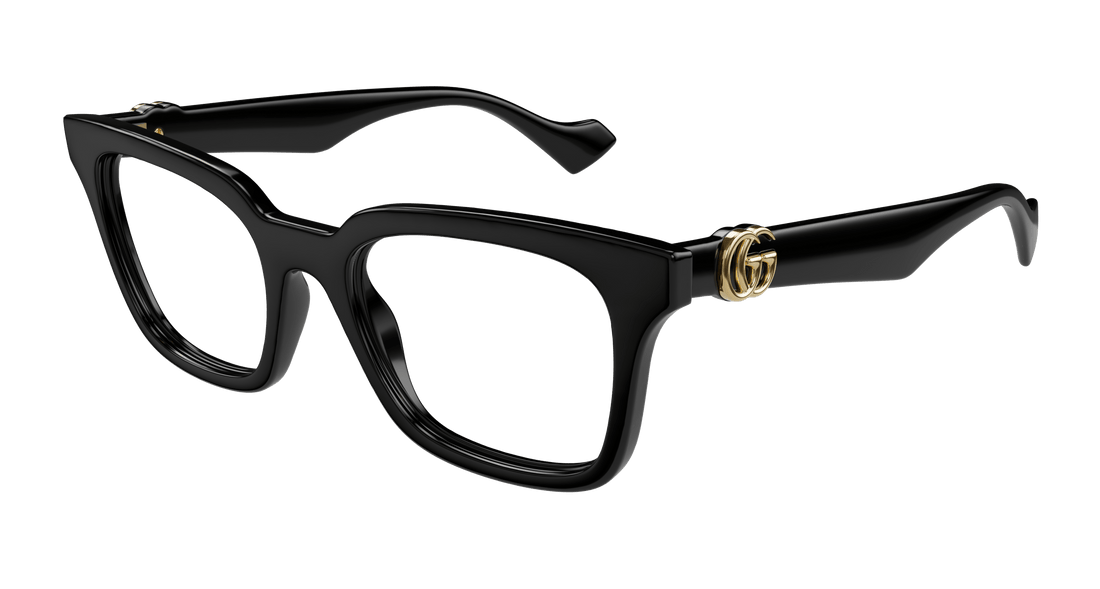 Brillen gucci gg1728o 001 negro rectangular / squared femenino größe 51mm - Hauptansicht