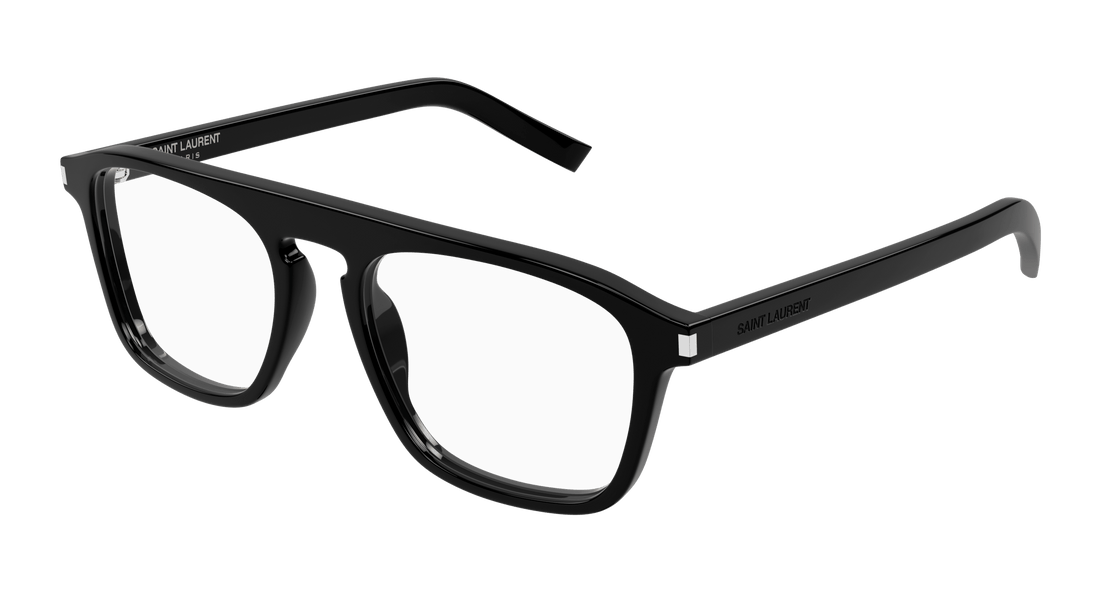 Prescription glasses saint laurent sl 157 010 negro rectangular / squared masculino size 52mm - Main view