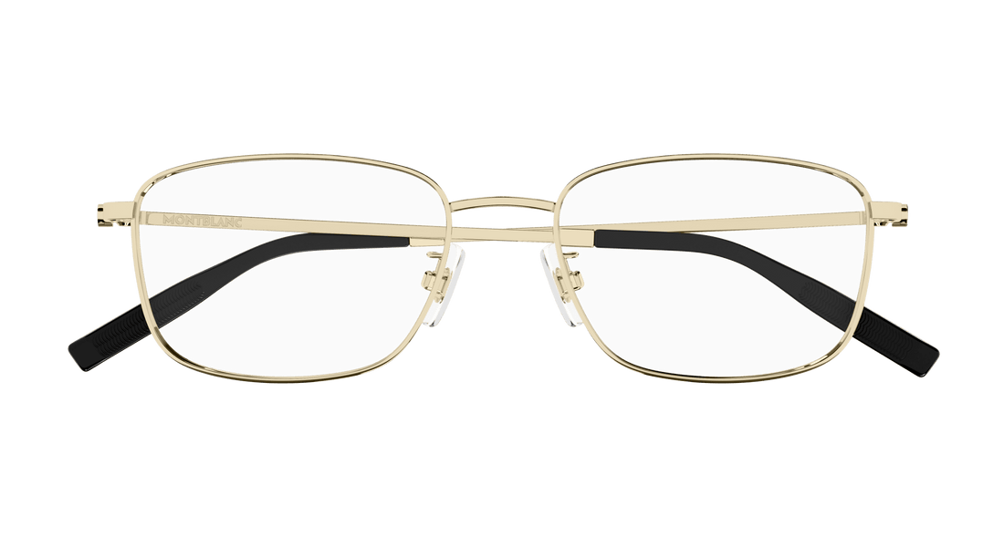Brillen montblanc mb0373oa 002 dorado rectangular / squared masculino größe 54mm - Detailansicht
