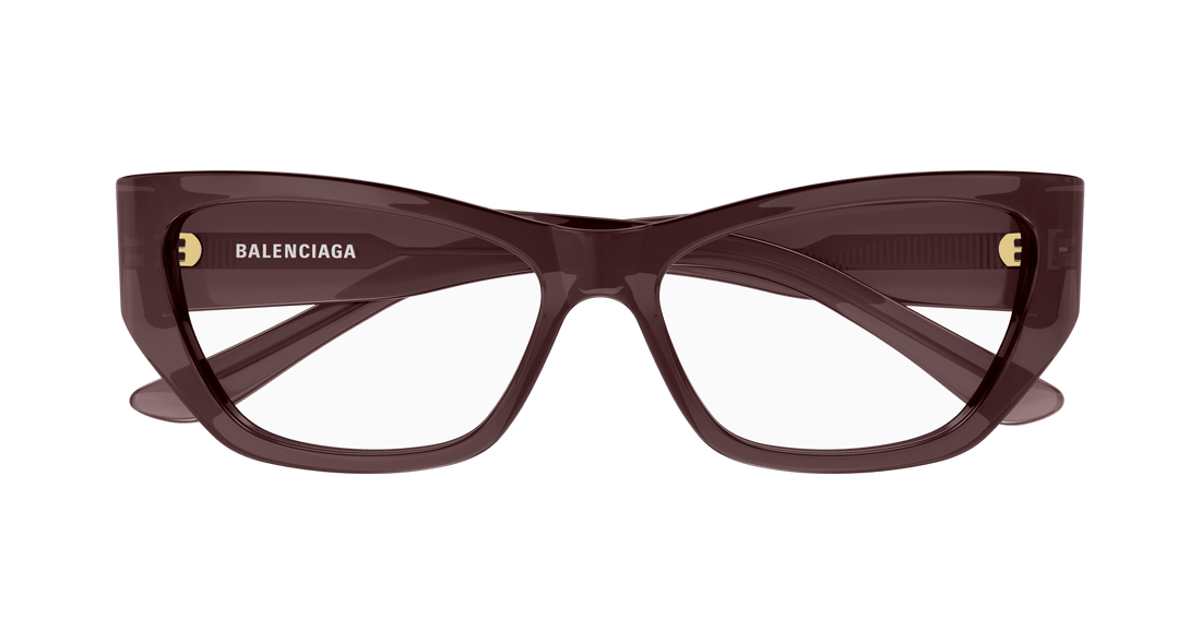 Gafas graduadas balenciaga bb0372o 004 violeta cat eye femenino talla 55mm - Vista de detalle