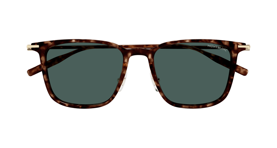 Sunglasses montblanc mb0354s 002 havana rectangular / squared masculino size 52mm - Detailed view