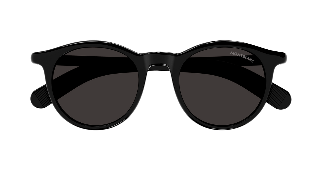 Occhiali da sole montblanc mb0353s 001 negro round/oval/panthos masculino taglia 49mm - Vista dettagliata
