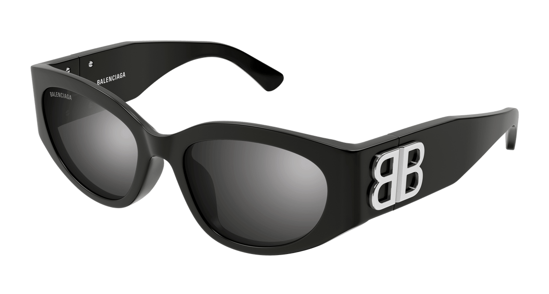 Gafas de sol balenciaga bb0324sk 007 gris oval femenino talla 55mm - Vista principal
