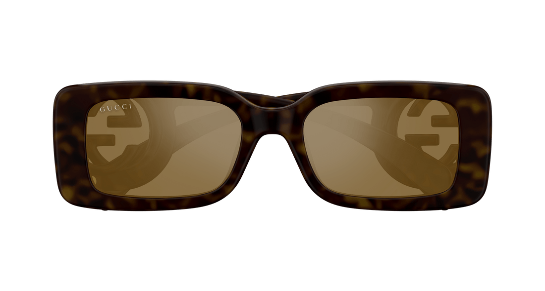 Sonnenbrillen gucci gg1325s 012 havana rectangular femenino größe 54mm - Detailansicht