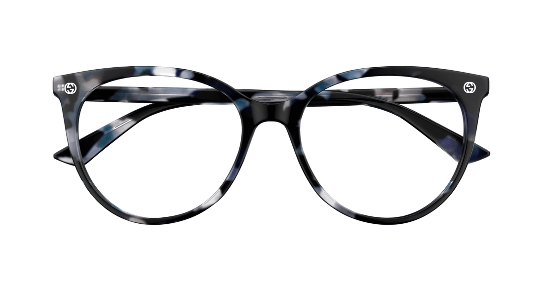 Brillen gucci gg0093o 008 havana round/oval/panthos femenino größe 53mm - Detailansicht