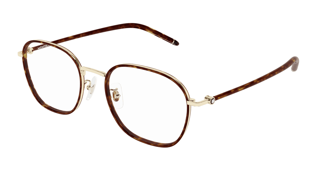 Brillen montblanc mb0368oa 002 dorado rectangular / squared masculino größe 52mm - Hauptansicht