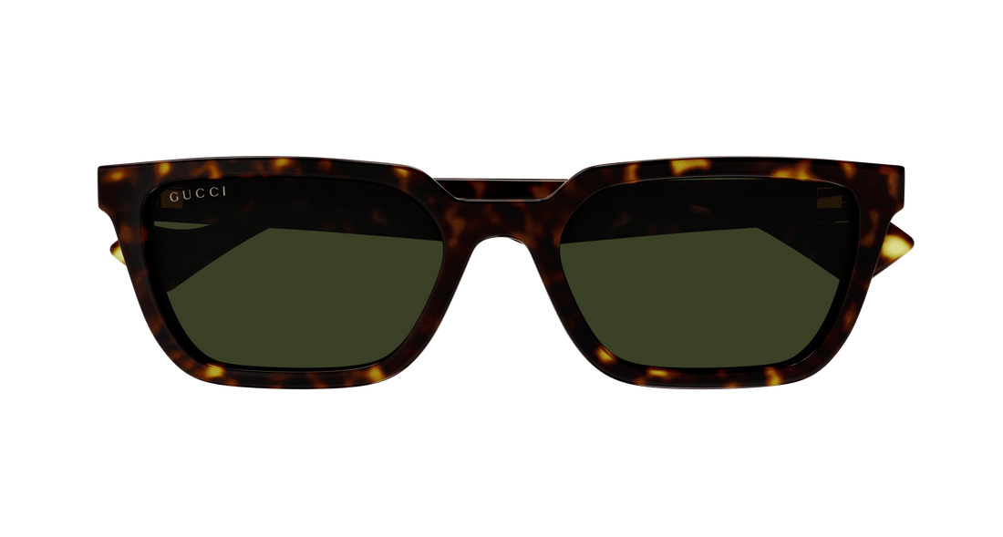 Solbriller gucci gg1539s 002 havana rectangular masculino størrelse 55mm - Detaljeret visning