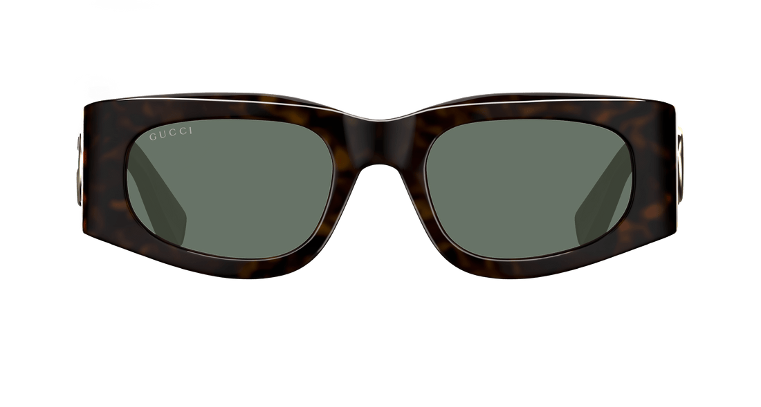 Occhiali da sole gucci gg1664s 002 havana rectangular / squared femenino taglia 51mm - Vista dettagliata