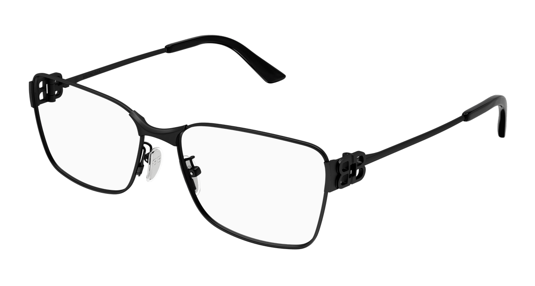 Gafas graduadas balenciaga bb0375oa 001 negro rectangular / squared unisex talla 58mm - Vista principal