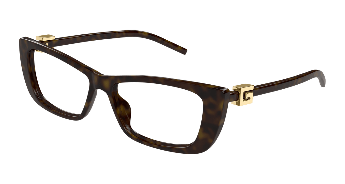 Óculos graduados gucci gg1682o 003 havana cat eye femenino tamanho 53mm - Vista principal