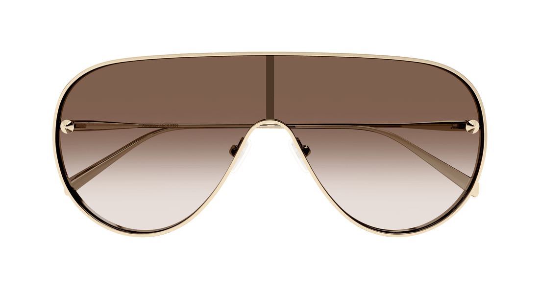 Sonnenbrillen alexander mcqueen am0481s 002 dorado pilot/navigator unisex größe 99mm - Detailansicht