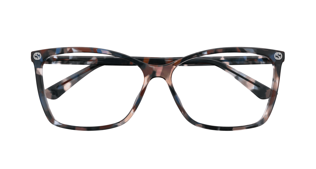 Prescription glasses gucci gg0025o 013 havana cat eye femenino size 56mm - Detailed view