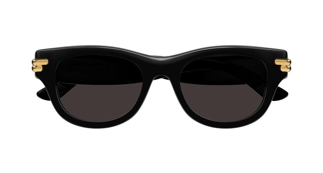 Occhiali da sole bottega veneta bv1323sk 001 negro rectangular / squared unisex taglia 52mm - Vista dettagliata