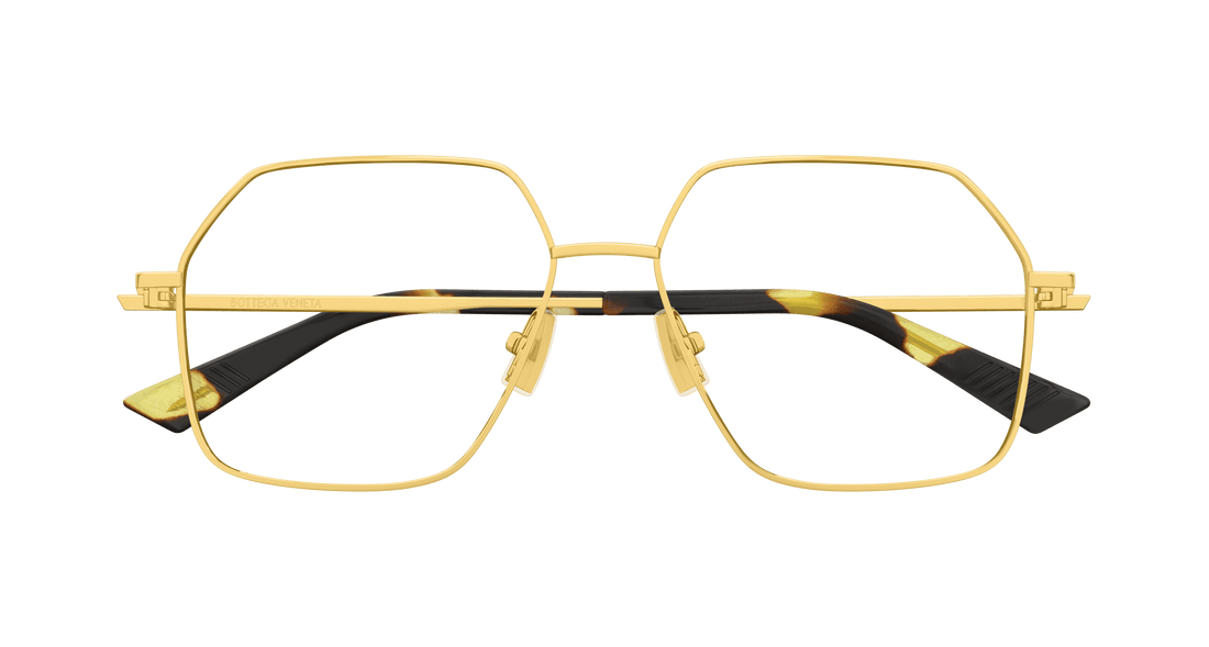 Occhiali da vista bottega veneta bv1332o 002 dorado rectangular / squared femenino taglia 55mm - Vista dettagliata