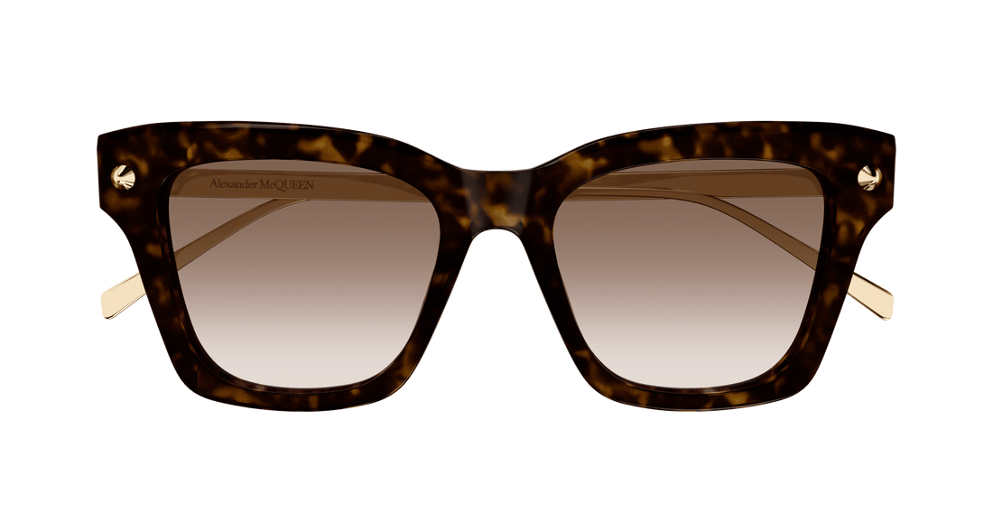 Gafas de sol alexander mcqueen am0483s 002 havana rectangular / squared femenino talla 52mm - Vista de detalle