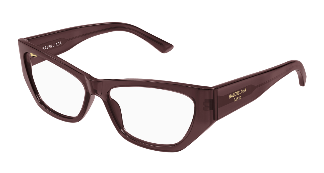 Gafas graduadas balenciaga bb0372o 004 violeta cat eye femenino talla 55mm - Vista principal