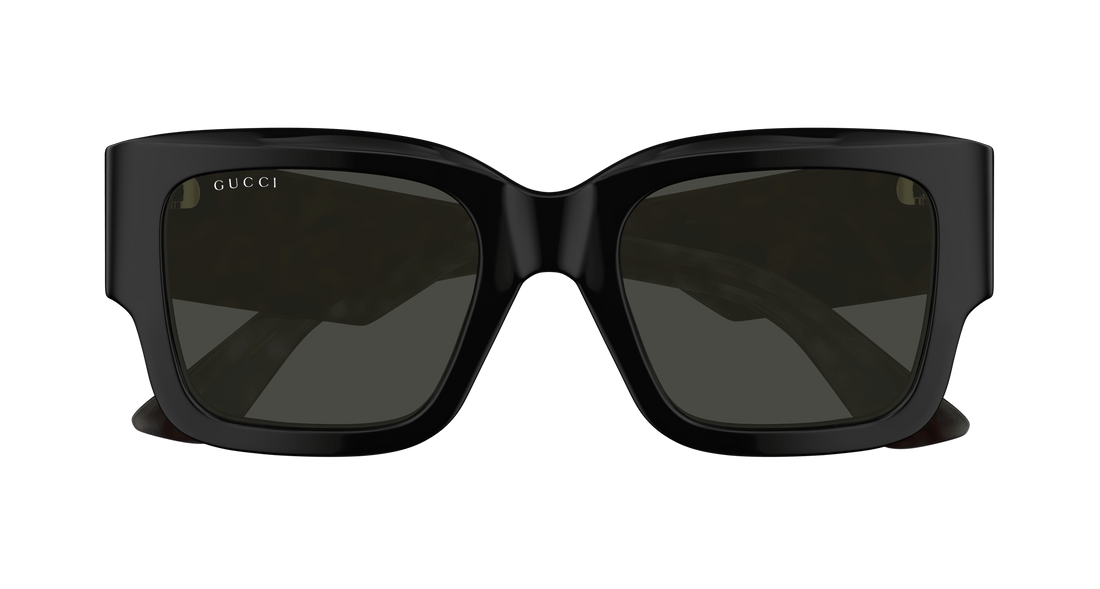 Occhiali da sole gucci gg1663s 001 negro rectangular / squared femenino taglia 52mm - Vista dettagliata