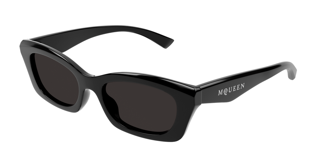 Solglasögon alexander mcqueen am0474s 001 negro rectangular / squared femenino storlek 52mm - Huvudvy