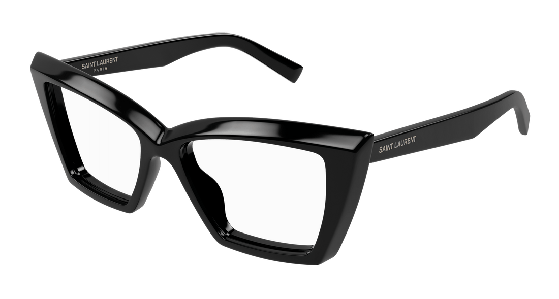 Brillen saint laurent sl 657 opt 001 negro cat eye femenino größe 54mm - Hauptansicht