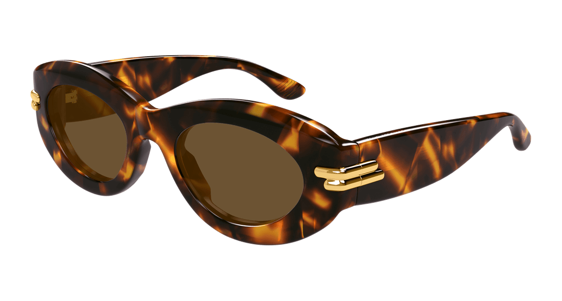 Occhiali da sole bottega veneta bv1322s 002 havana round/oval/panthos femenino taglia 51mm - Vista principale