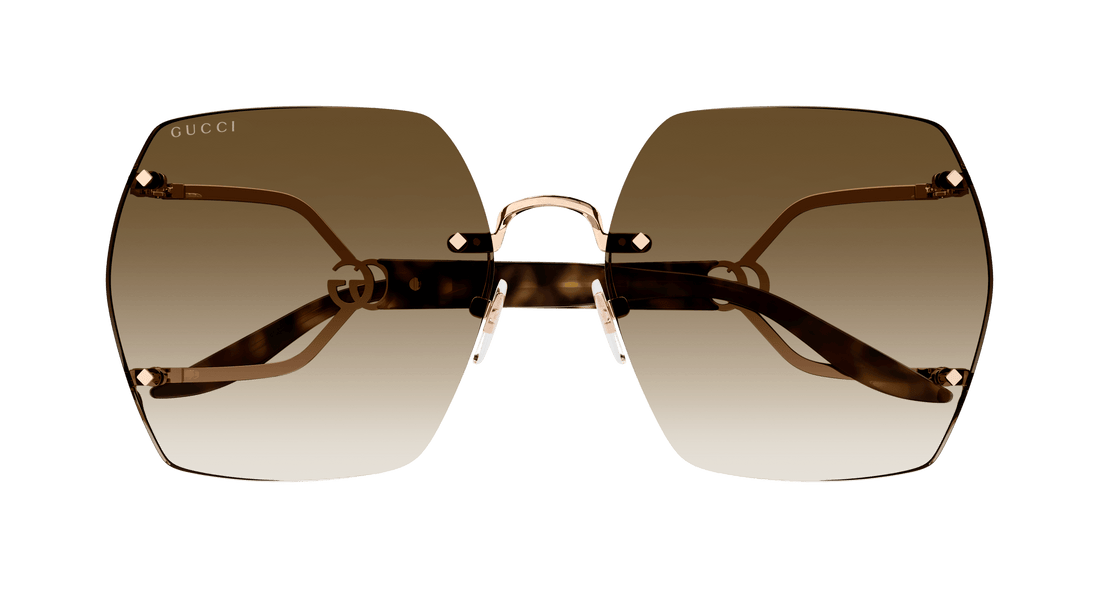 Sonnenbrillen gucci gg1562s 002 havana square femenino größe 62mm - Detailansicht
