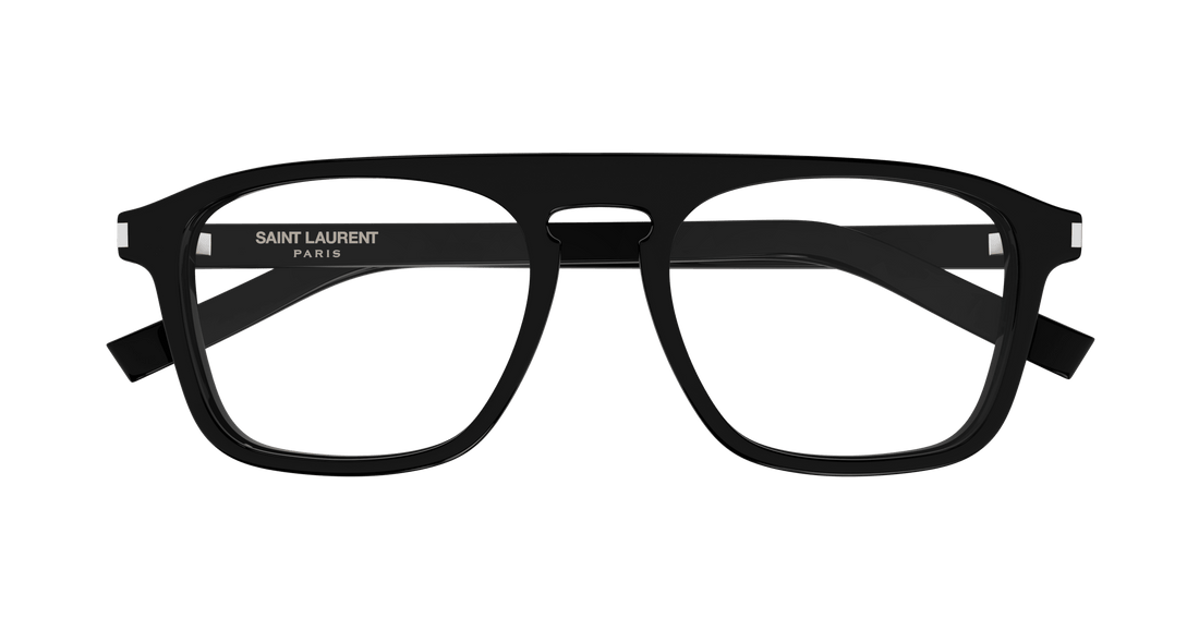Prescription glasses saint laurent sl 157 010 negro rectangular / squared masculino size 52mm - Detailed view