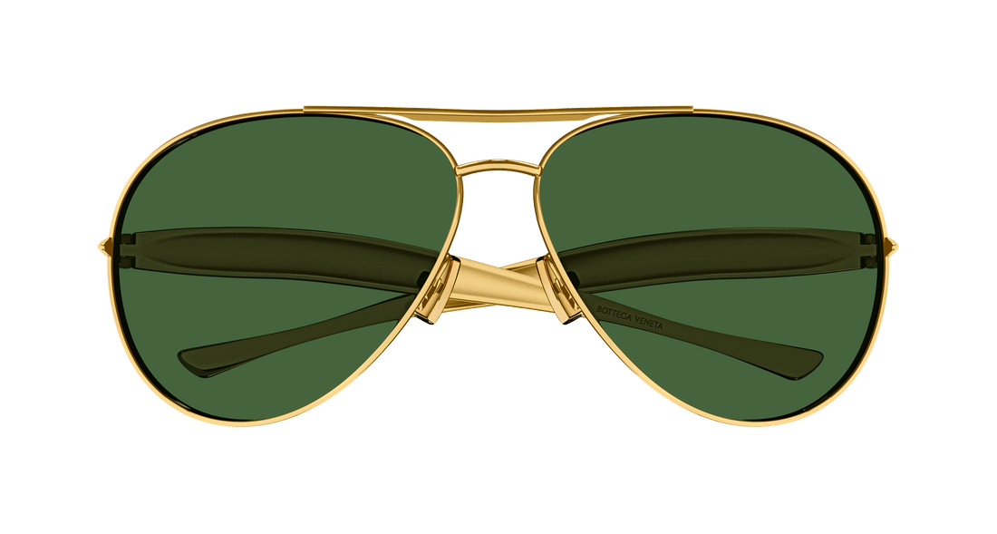 Lunettes de soleil bottega veneta bv1305s 001 pilot unisex taille 64mm - Vue détaillée