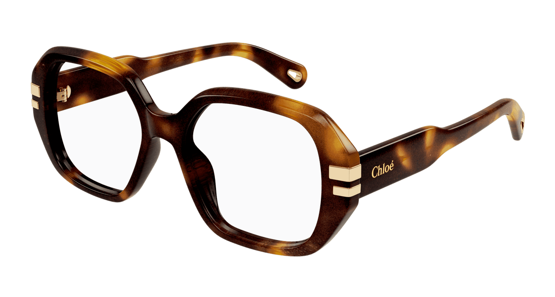 Brillen chloé ch0266o 002 havana rectangular / squared femenino größe 53mm - Hauptansicht