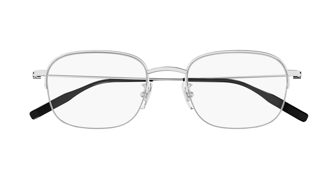 Brillen montblanc mb0372oa 001 plateado round/oval/panthos masculino größe 51mm - Detailansicht