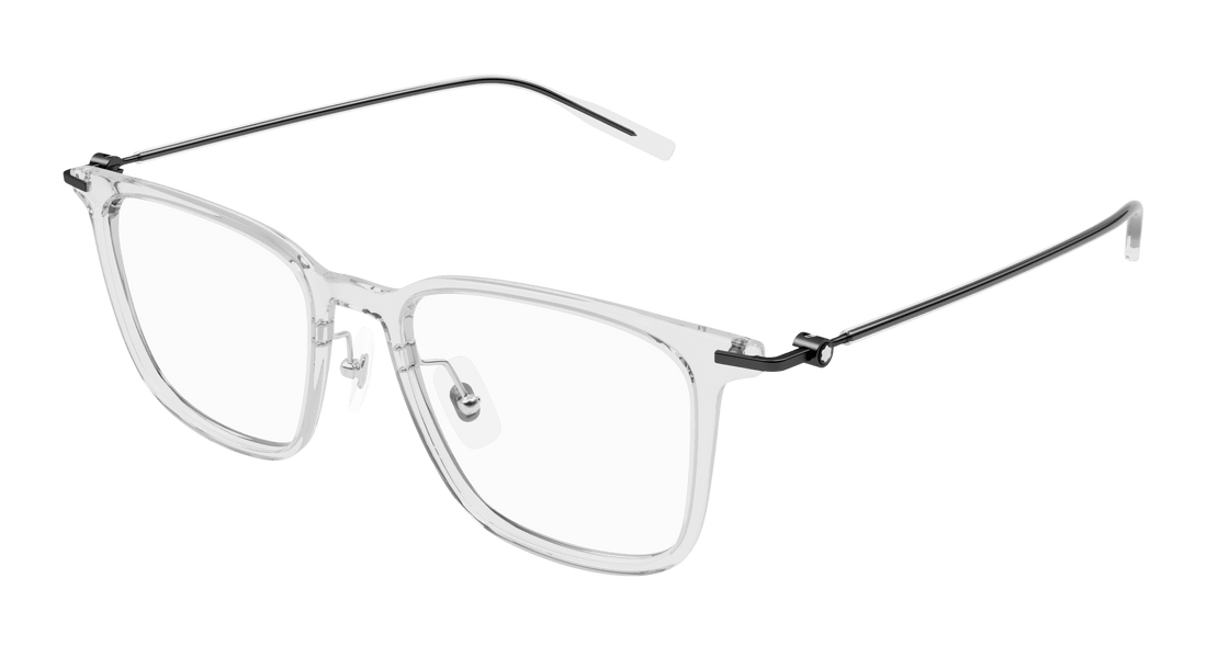 Brillen montblanc mb0354o 003 transparente rectangular / squared masculino größe 52mm - Hauptansicht