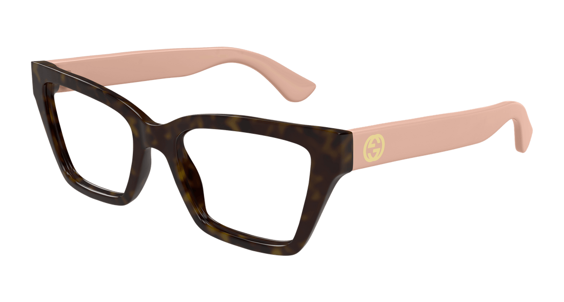 Occhiali da vista gucci gg1715o 005 havana cat eye femenino taglia 53mm - Vista principale