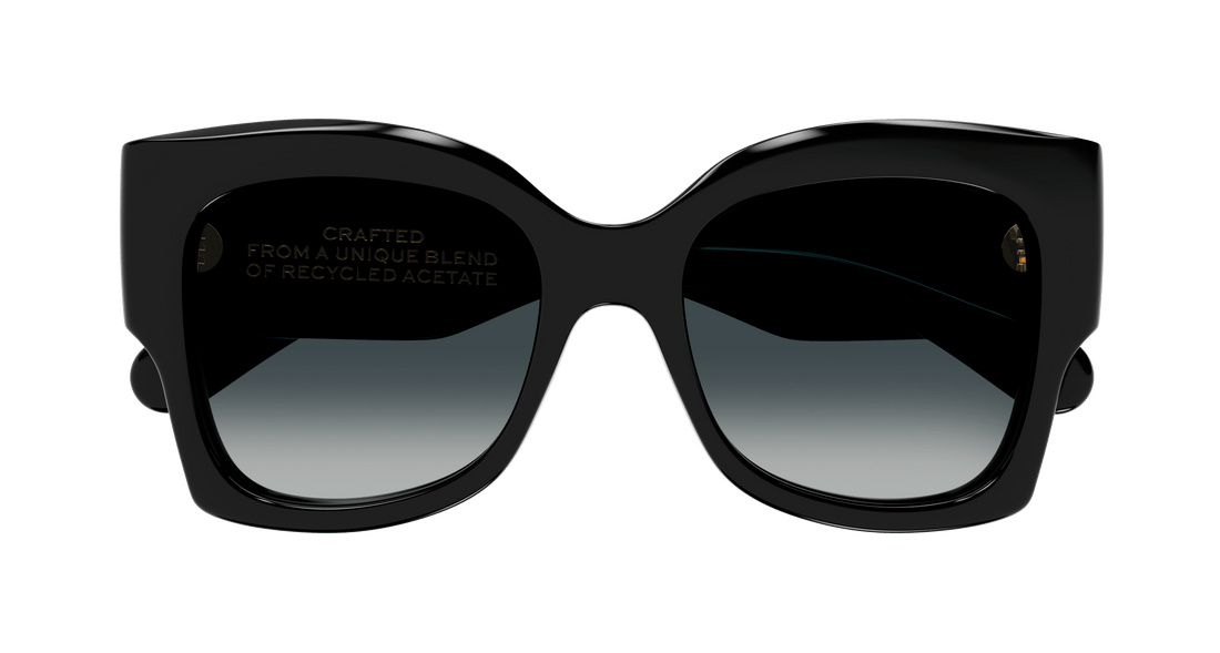 Sonnenbrillen chloé ch0252s 001 negro butterfly femenino größe 55mm - Detailansicht