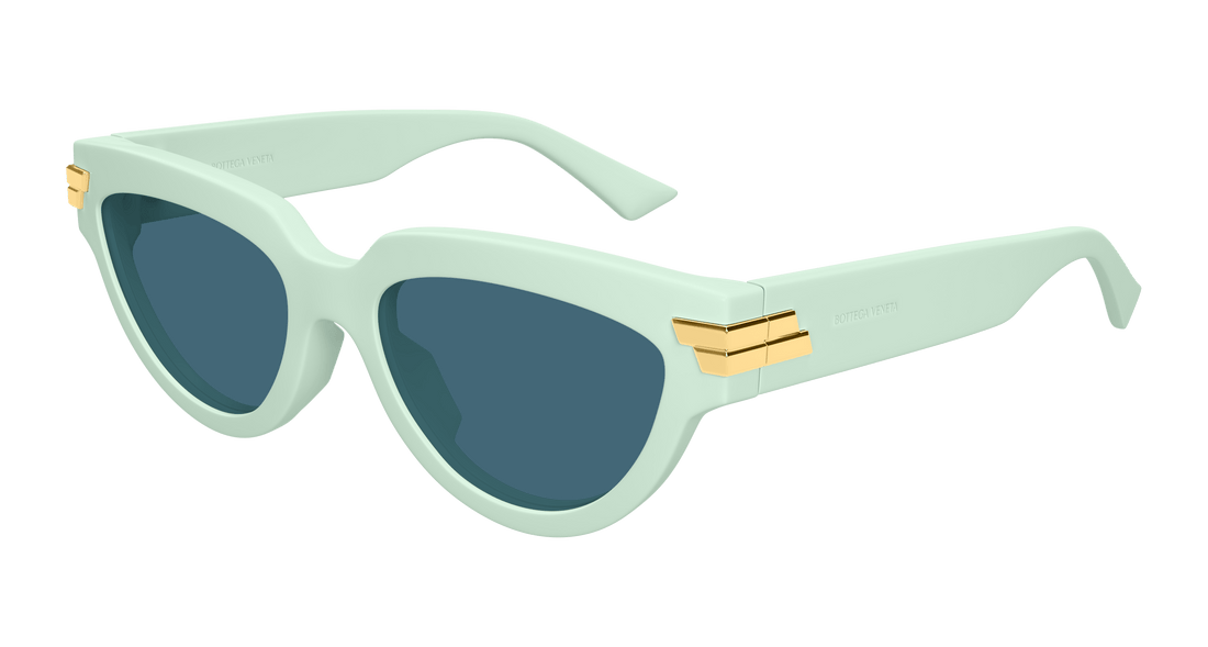 Occhiali da sole bottega veneta bv1035s 009 verde cat eye femenino taglia 55mm - Vista principale