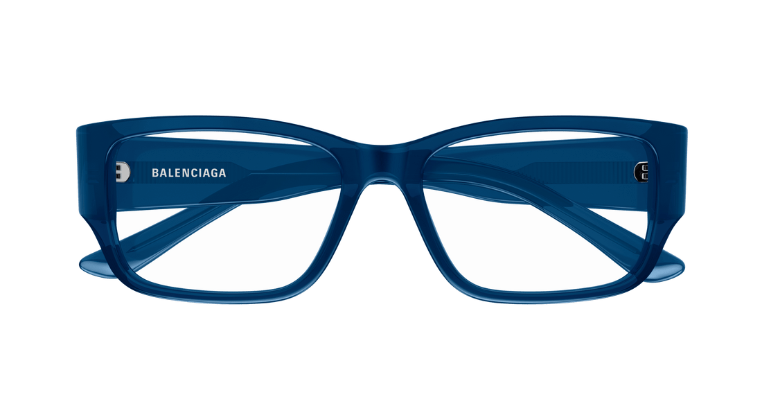 Gafas graduadas balenciaga bb0373ok 003 azul rectangular / squared masculino talla 55mm - Vista de detalle