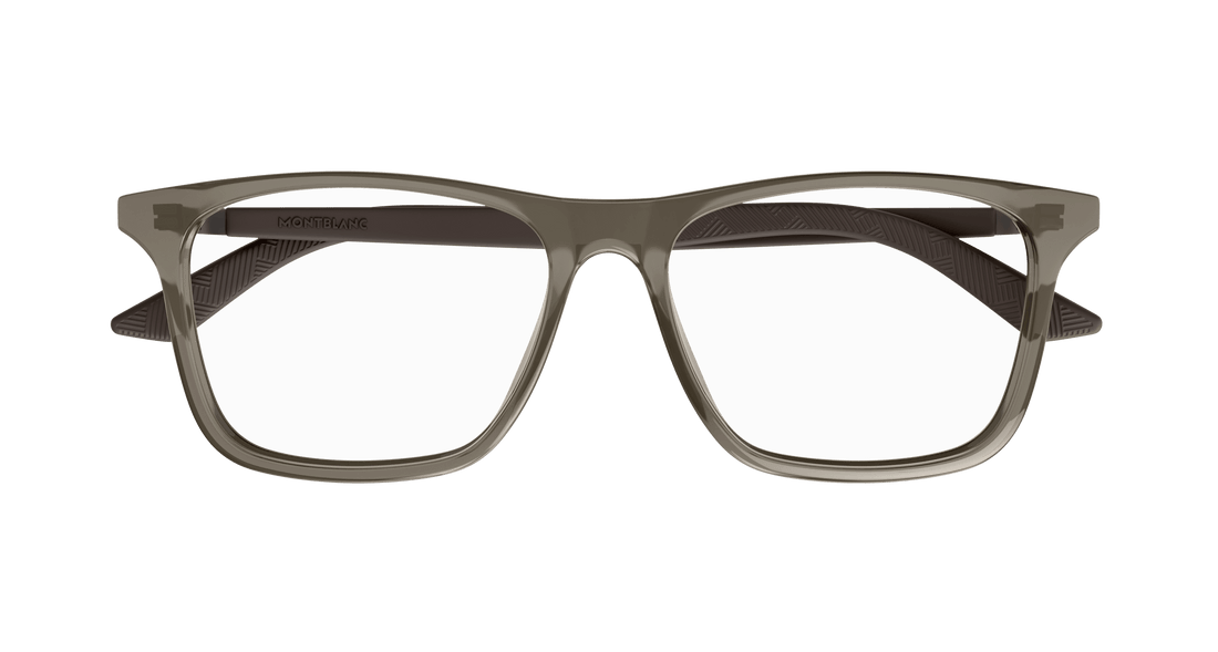 Brillen montblanc mb0359o 008 gris rectangular / squared masculino größe 57mm - Detailansicht