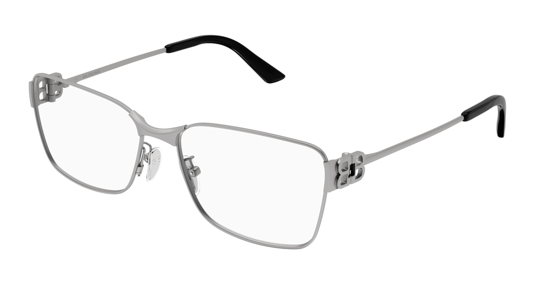 Gafas graduadas balenciaga bb0375oa 002 rutenio rectangular / squared unisex talla 58mm - Vista principal