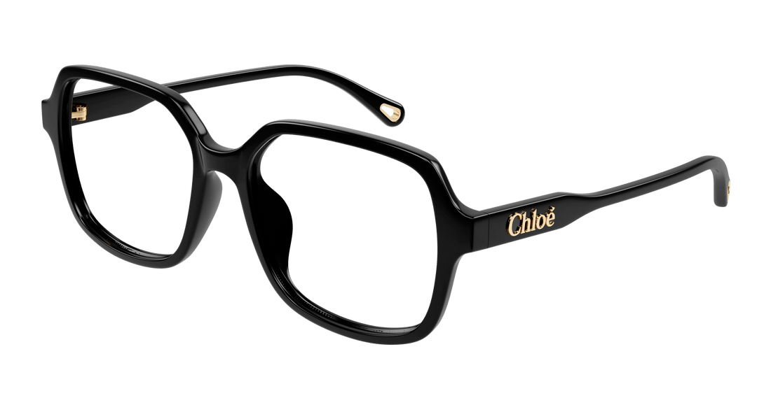 Briller chloé ch0277oa 001 negro rectangular / squared femenino størrelse 53mm - Hovedvisning