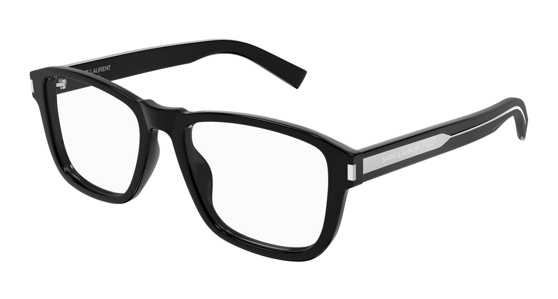 Dioptrijske naočale saint laurent sl 710 opt 001 negro rectangular / squared masculino veličina 54mm - Glavni prikaz