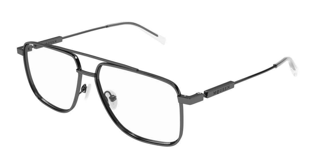 Dioptrijske naočale alexander mcqueen am0480o 003 rutenio pilot/navigator unisex veličina 57mm - Glavni prikaz