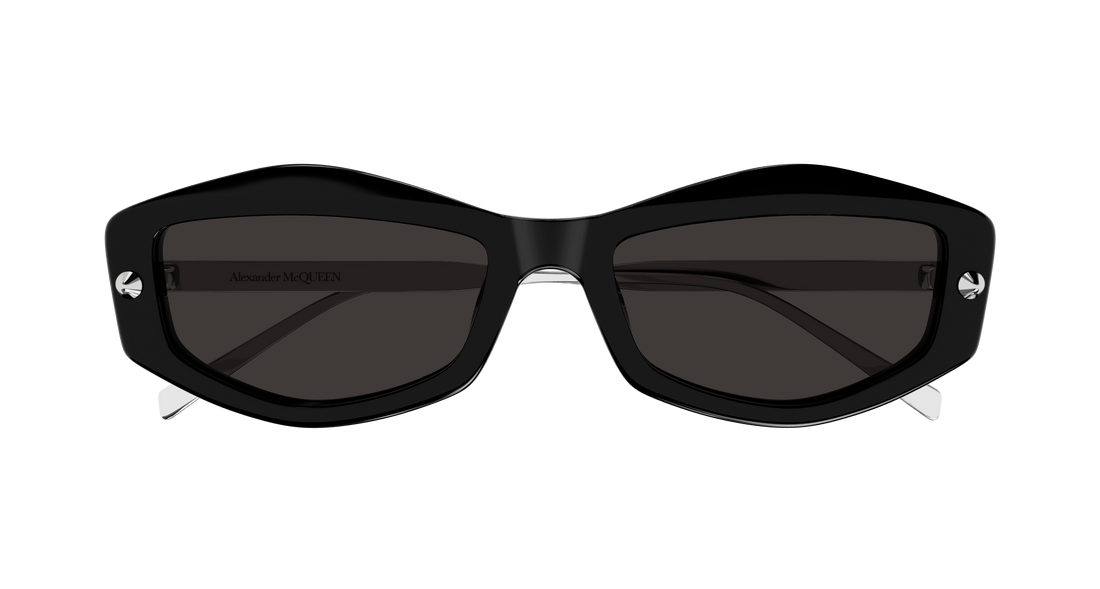 Sunčane naočale alexander mcqueen am0482s 001 negro rectangular / squared femenino veličina 55mm - Detaljni prikaz
