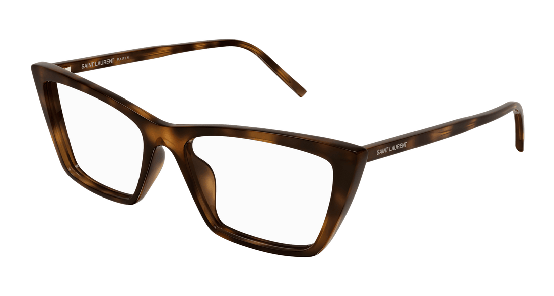 Lunettes de vue saint laurent sl 737 mica thin opt 003 havana rectangular / squared femenino taille 54mm - Vue principale