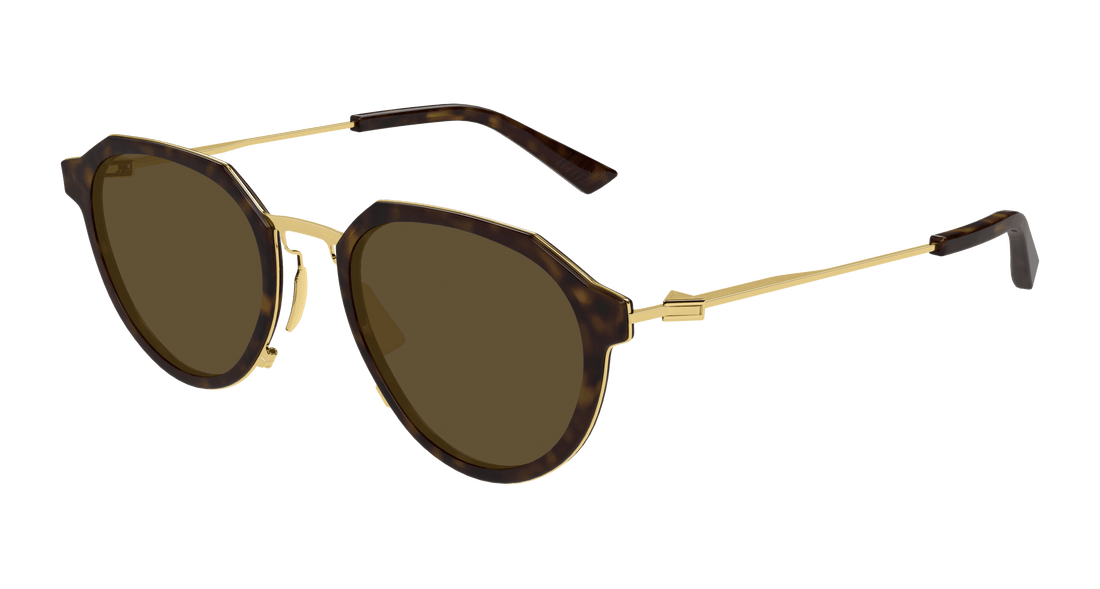 Sonnenbrillen bottega veneta bv1331s 002 havana round/oval/panthos unisex größe 50mm - Hauptansicht