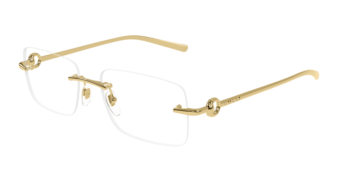 Occhiali da vista gucci gg1703o 003 dorado rectangular / squared masculino taglia 55mm - Vista principale