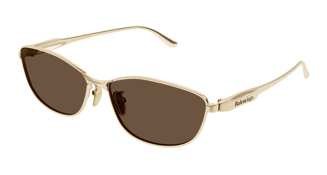 Gafas de sol balenciaga bb0357sa 003 dorado rectangular / squared unisex talla 62mm - Vista principal