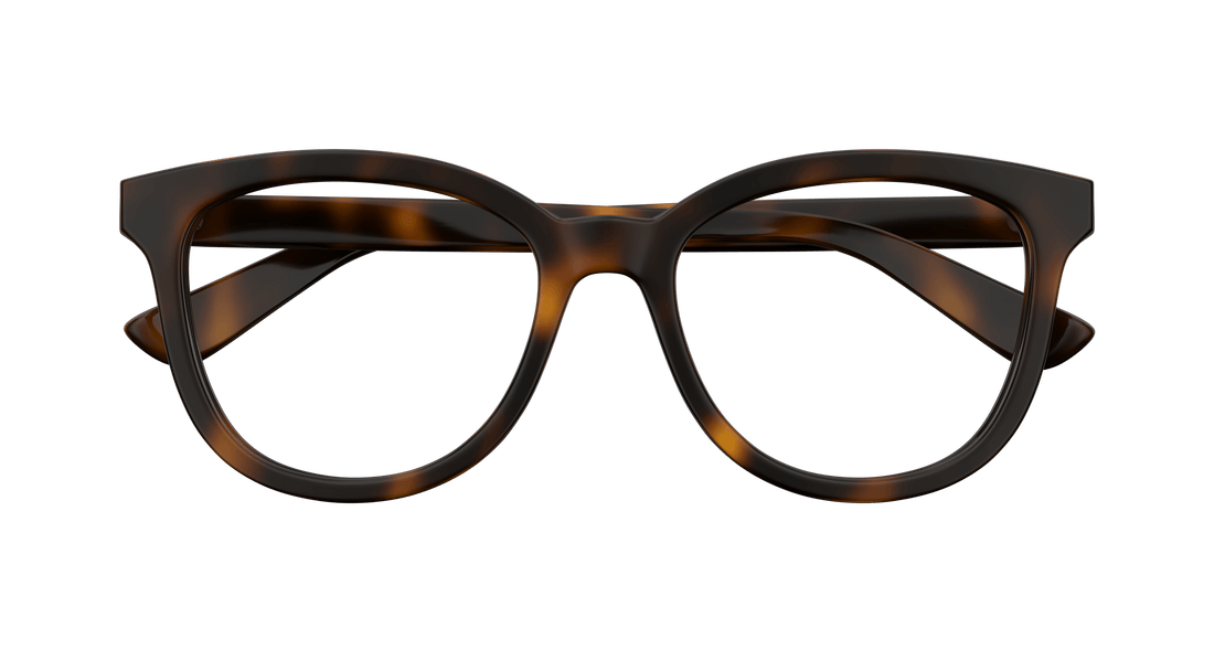 Occhiali da vista gucci gg1687o 002 havana cat eye femenino taglia 52mm - Vista dettagliata