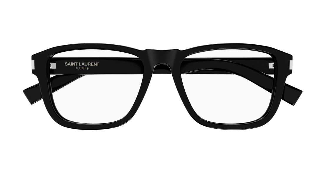 Brillen saint laurent sl 710 opt 001 negro rectangular / squared masculino größe 54mm - Detailansicht