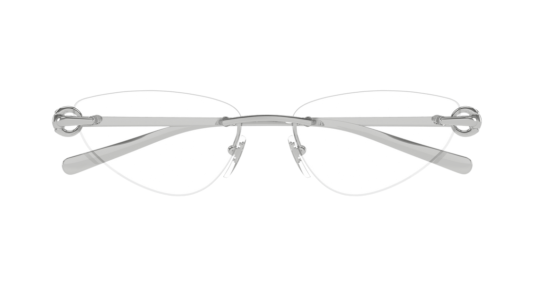 Occhiali da vista gucci gg1702o 001 plateado cat eye femenino taglia 54mm - Vista dettagliata