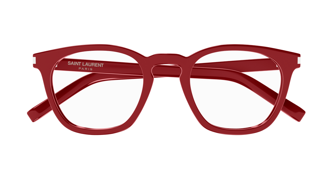 Brillen saint laurent sl 28 opt 011 rojo round/oval/panthos unisex größe 50mm - Detailansicht