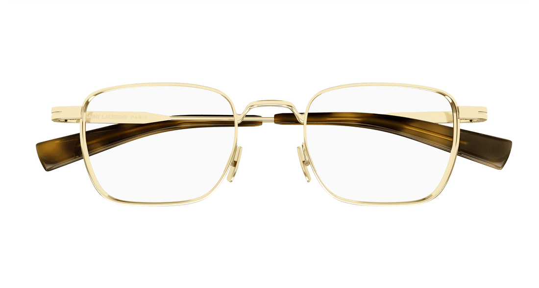 Prescription glasses saint laurent sl 729 003 dorado rectangular / squared masculino size 49mm - Detailed view
